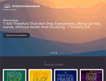 Tablet Screenshot of mydevotionalbook.com